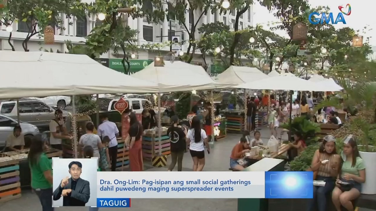 Dra. Ong-Lim: Pag-isipan ang small social gatherings dahil puwedeng maging superspreader events | Saksi