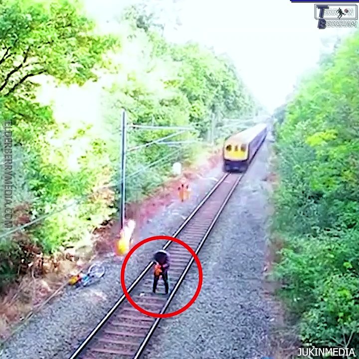 Man vs dangerous train