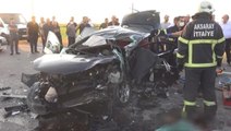 Aksaray'daki gurbetçilerin kullandığı otomobil düğün konvoyu ile çarpıştı: 2 ölü
