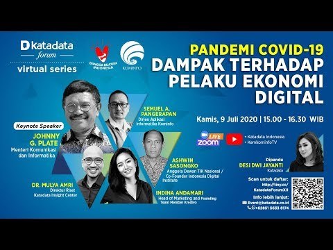 Katadata Forum Virtual Series Dampak Pandemi Covid-19 terhadap Pelaku Ekonomi Digital