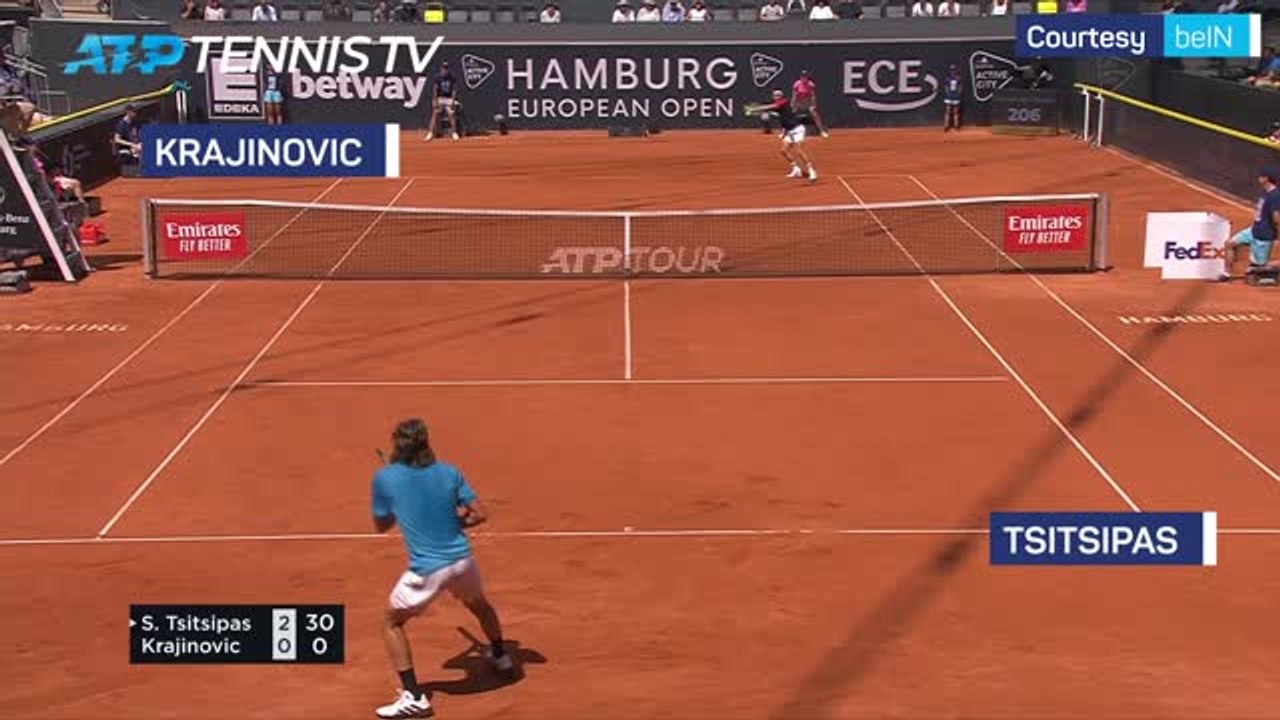 Tsitsipas shocked by Krajinovic in Hamburg