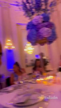 Tony Parker et sa compagne Alizé Lim au mariage de Gael Monfils et Elina Svitolina.