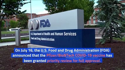 FDA Grants Priority Review to Pfizer's COVID-19 Vaccine