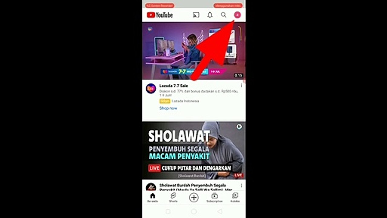 Cara mudah keluar dari youtube