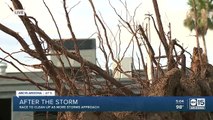 East Valley families working to clean up damage of Thursday night storms