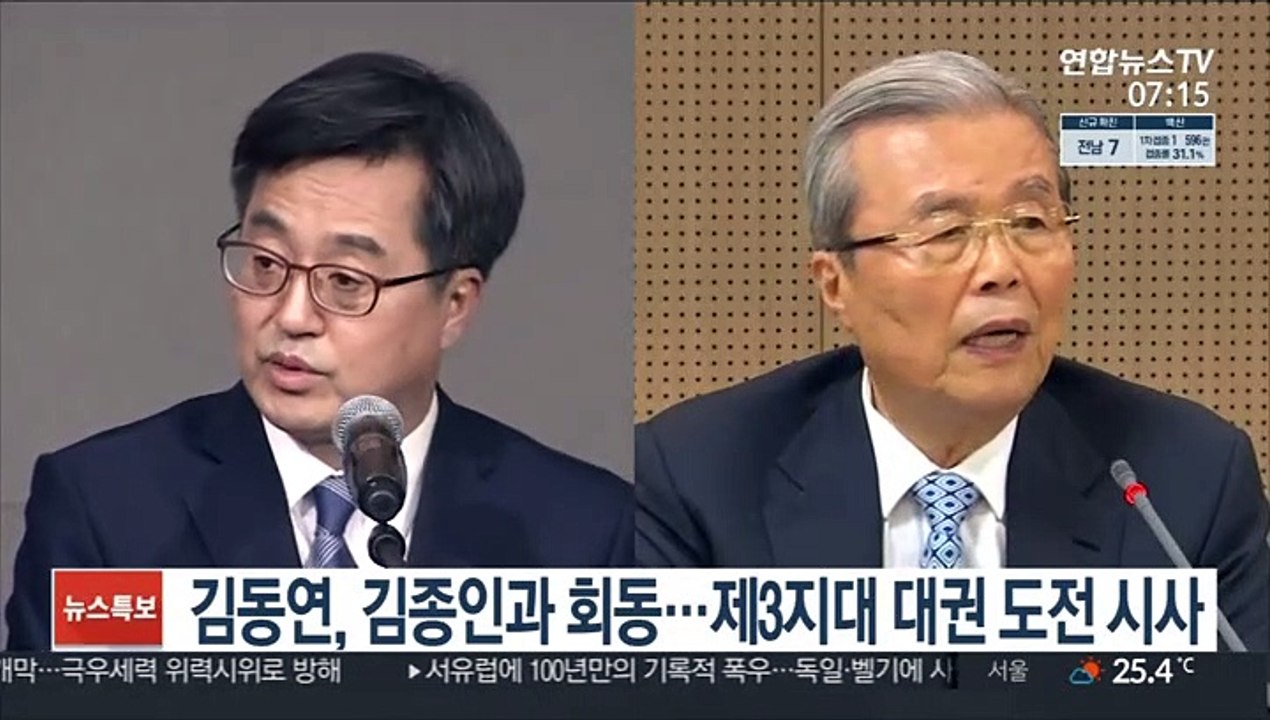 김동연, 김종인과 회동…제3지대 대권 도전 시사