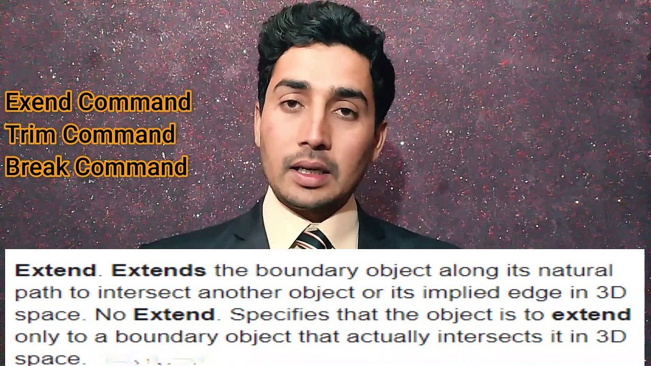 CLASS 56 | AutoCAD Break command, Extend Command, Trim Command in Urdu/Hindi | 3 in 1 | Saqib CAD