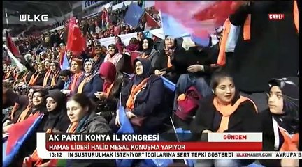 Hamas lideri AK Parti Kongesi'nde konuştu