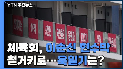 체육회 '이순신 장군 현수막' 철거...IOC "욱일기도 적용 판단" / YTN