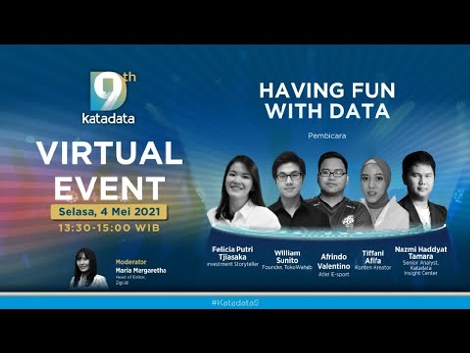 #Katadata9 Virtual Event: “Having Fun with Data”