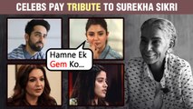 Anushka,Janhvi, Ayushmann, Dia, Pooja Bhatt, Manoj Bajpayee Pay Tribute To Surekha Sikri