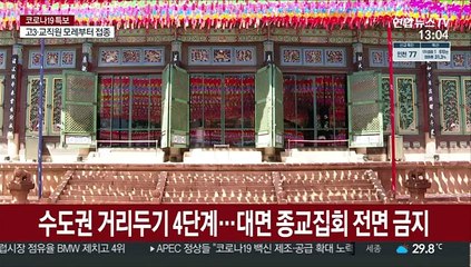 법원 "전체 교인의 10% 대면집회 가능…최대 19명"