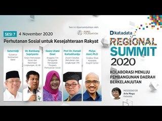 SESI 7: Perhutanan Sosial untuk Kesejahteraan Rakyat