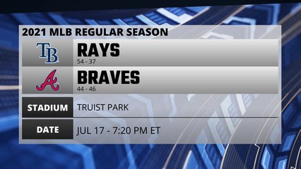 Rays @ Braves Game Preview for JUL 17 -  7:20 PM ET