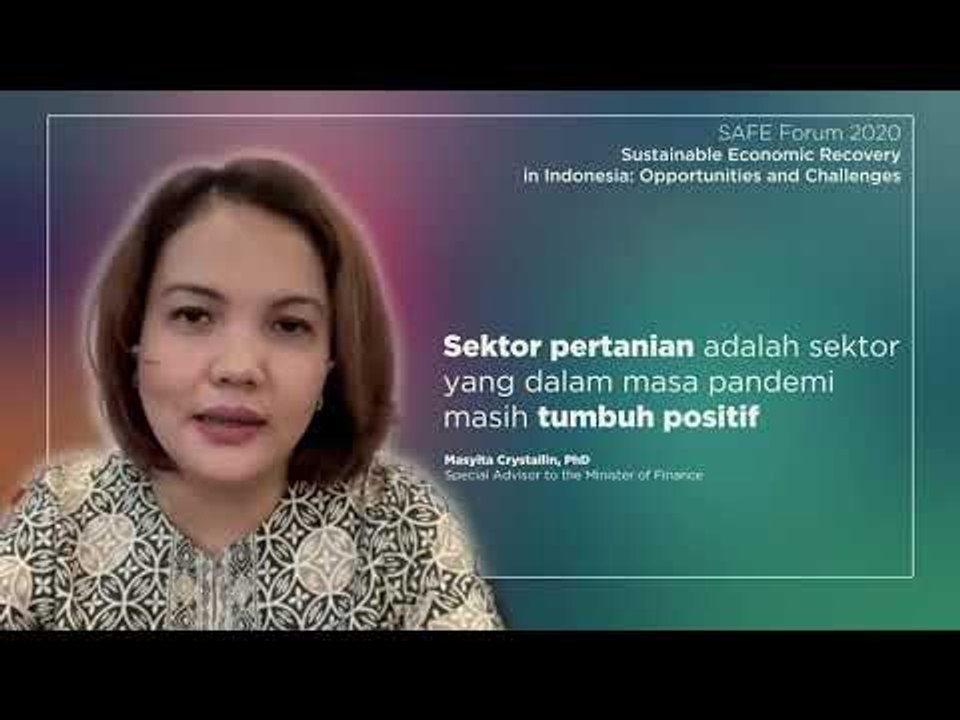 Masyita Crystallin, PhD: Sektor Pertanian Adalah Sektor Yang Dalam Masa Pandemi Masih Tumbuh Positif