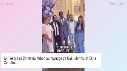 Gaël Monfils marié à sa belle Elina : premières photos de la fête, avec M. Pokora et Tony Parker !