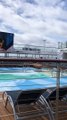 Rough Seas Create Wave Pool on Cruise Ship