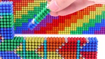 Satisfying Video With Magnet Balls - Build Rainbow Slide Mansion House Have Windmill On Fish Tanks