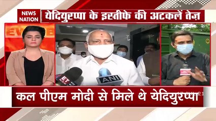 कर्नाटक के सीएम येदियुरप्पा ने अमित शाह से की मुलाकात