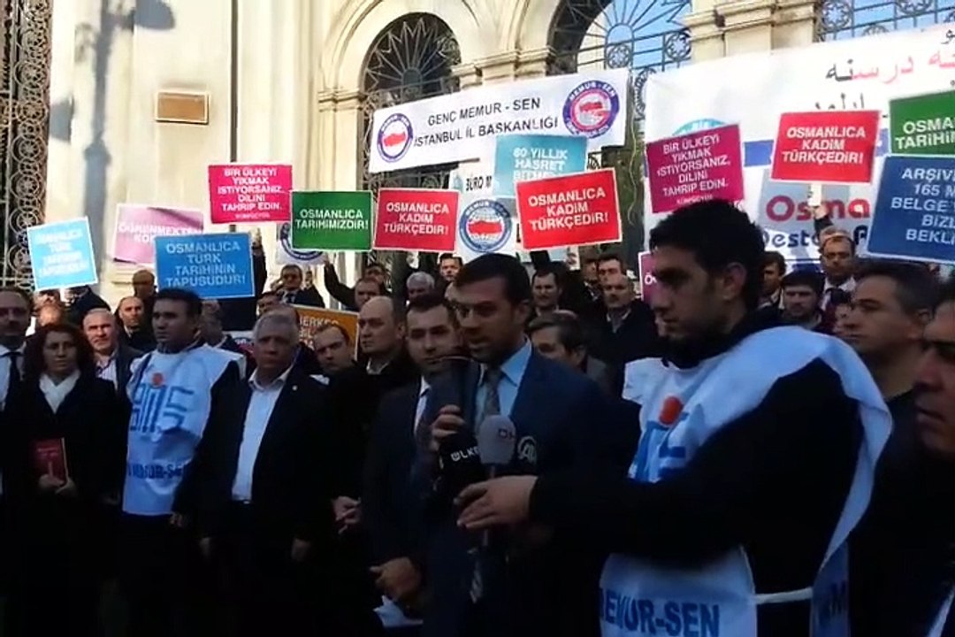 Memur Sen'den Osmanlıca'ya destek eylemi
