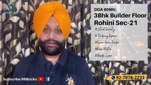3Bhk Builder floor Delhi Rohini sector 21 _ DDA 90Mtr. Builder floor rohini _ 99Bricks _ 9278782233