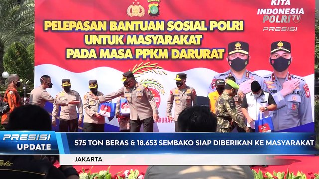 Wakapolda Metro Jaya Pimpin Kegiatan Pelepasan Bansos Polri Untuk Masyarakat