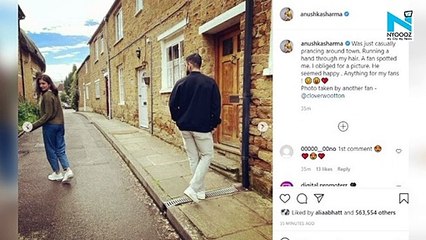 "Anything for my fans": Anushka Sharma shares fan clicked pictures with hubby Virat