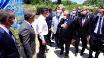 TEKİRDAĞ - TBMM Başkanı Şentop, restorasyonu tamamlanan tarihi Güzelköy Camisi'nin açılışını yaptı (1)