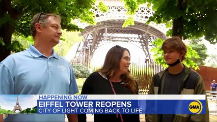 Download Video: Paris reopens Eiffel Tower for 1st time in months l GMA