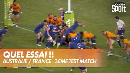 L'acrobatie de Woki pour le 2ème essai français contre l'Australie