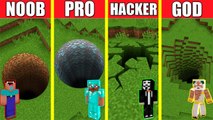 Minecraft Battle_ TUNNEL HOUSE BUILD CHALLENGE - NOOB vs PRO vs HACKER vs GOD _ Animation PIT HOLE