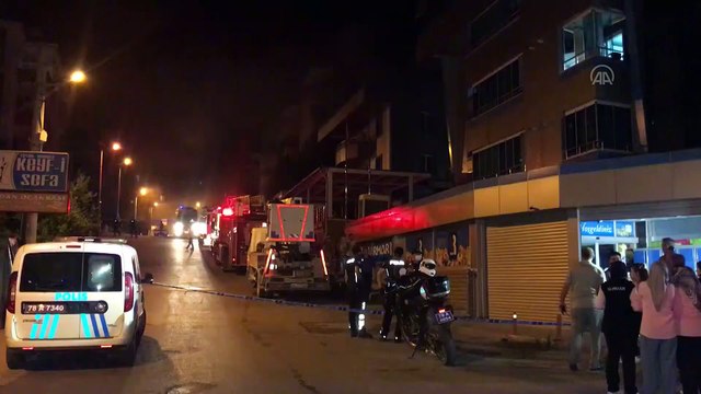 KARABÜK - Bir süpermarkette çıkan yangın büyümeden söndürüldü