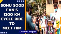 Mumbai: Sonu Sood's fan travels 1200 km to meet him; Sood welcomes him | Watch | Oneindia News