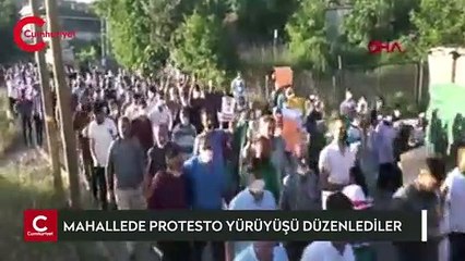 Kız çocuğunun başının taşla ezildiği mahallede protesto