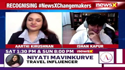 Ishan Kapur, Diana Award Recipient, On NewsX NewsX Changemakers NewsX(1)