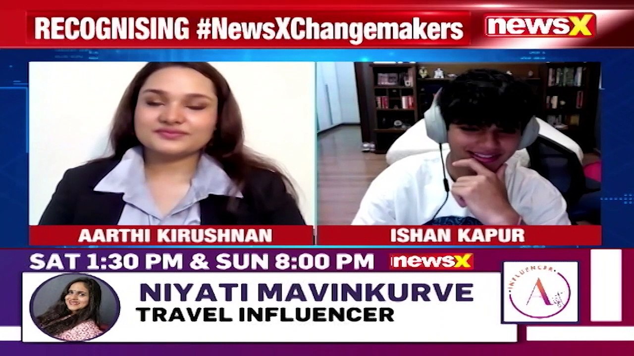 Ishan Kapur, Diana Award Recipient, On NewsX NewsX Changemakers NewsX(1)