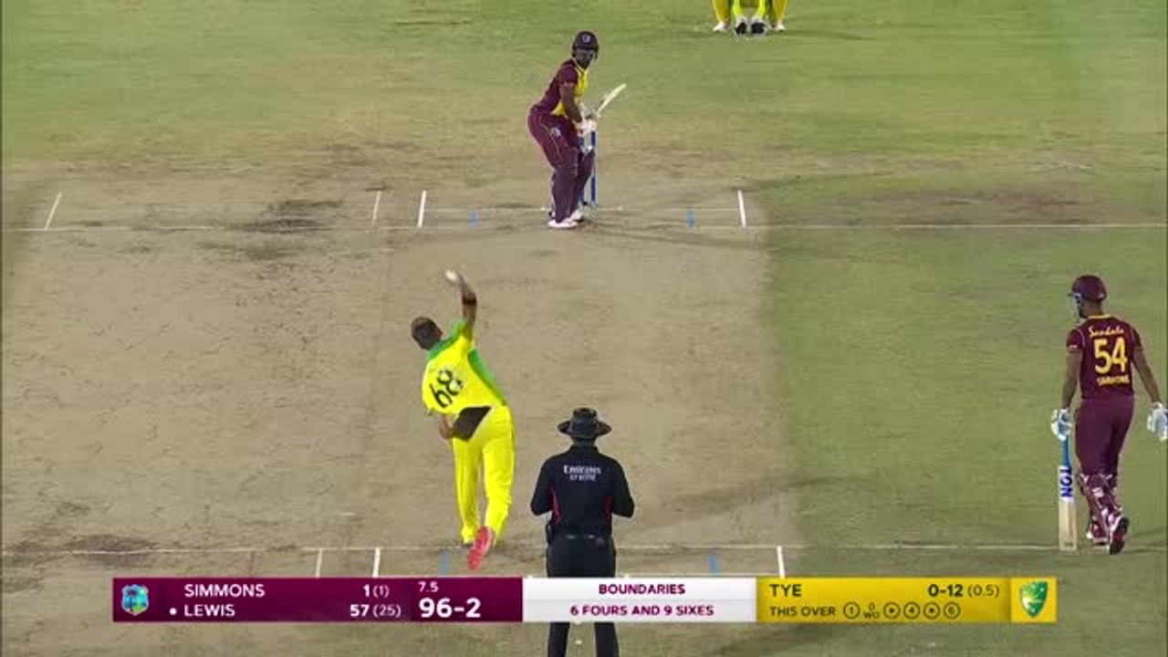 Scintillating Lewis blasts Windies to series win