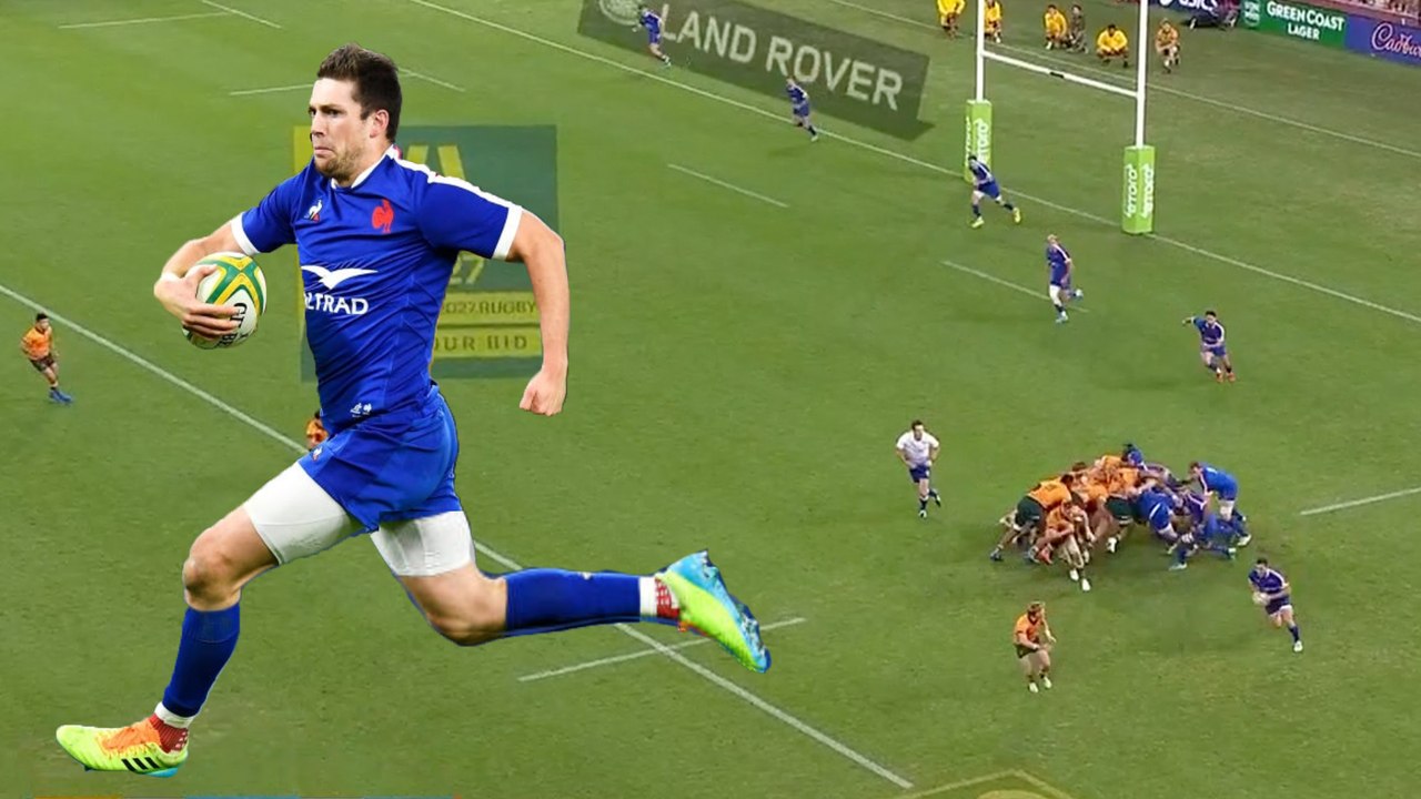 Le superbe essai de 100m inscrit par Pierre-Louis Barassi face aux Wallabies