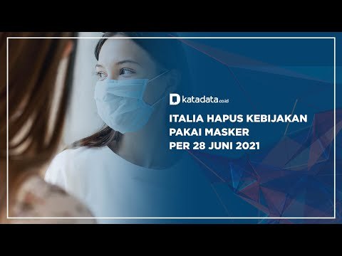 Italia Hapus Kebijakan Pakai Masker Per 28 Juni 2021 | Katadata Indonesia