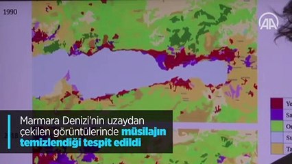 Marmara Denizi'nin uzaydan çekilen görüntülerinde müsilajın temizlendiği tespit edildi
