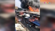 Ratusan Rumah Hangus Terbakar di Teluk Gong