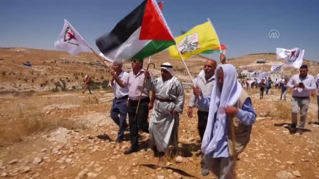 Batı Şeria'da Yahudi yerleşim birimleri karşıtı gösteri