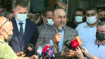 ANTALYA - Dışişleri Bakanı Mevlüt Çavuşoğlu, iki ambulansın devir törenine katıldı