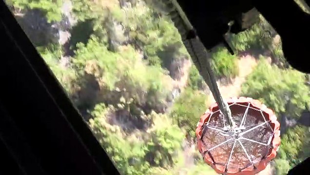 HATAY - Kontrol altına alınan orman yangını bölgesinde soğutma çalışmaları sürüyor