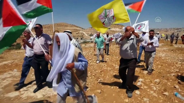 EL HALİL - Batı Şeria'da Yahudi yerleşim birimleri karşıtı gösteri