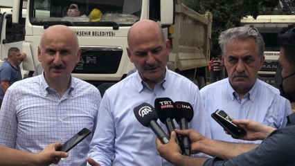RİZE - Soylu: 'Zarar tespit çalışmaları devam ediyor'