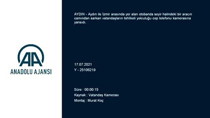 AYDIN - Otoyolda tehlikeli yolculuk kameralara yansıdı