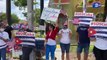 Hialeah se mantiene en las calles pidiendo apoyo para Cuba