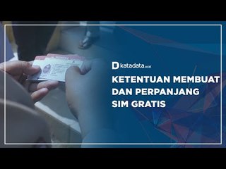 Ketentuan Membuat dan Perpanjang SIM Gratis | Katadata Indonesia