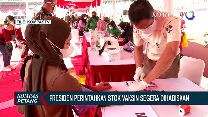 Presiden Jokowi Perintahkan Stok Vaksin Corona Segera Dihabiskan